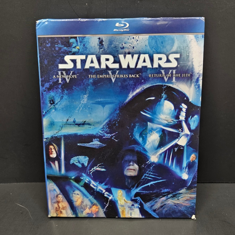 Star Wars Original Trilogy Blu-ray 3-Disc Set IV V VI A New Hope Empire Return